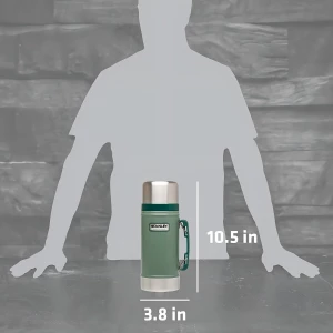 Stanley Frasco Para Alimentos Clásico Al Vacío, 24oz Green Hammertone - Image 5