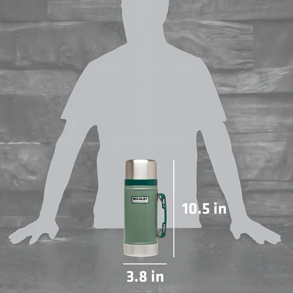 Stanley Frasco Para Alimentos Clásico Al Vacío, 24oz Green Hammertone - Image 5