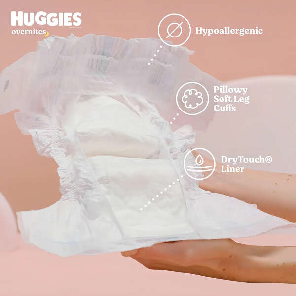 Pañales De Bebé Nocturno Talla 3, Huggies 132 Unidades Género Sin Género Talla Etapa 3 - Image 2