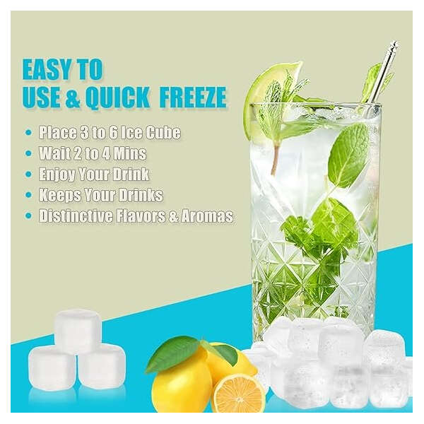 Cubos De Hielo Reutilizables Para Bebidas, 20pz - Image 3