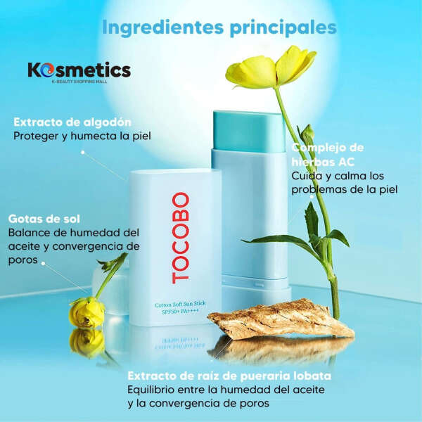 Tocobo Barra Solar Suave De Algodón Spf50+ Pa++ 19g Original - Image 2