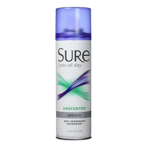 Antitranspirante En Spray Suré Unscented Sin Fragancia 170 g