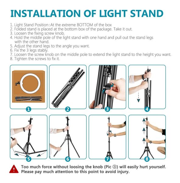 Aro De Luz Led Neewer 10088612 Color Blanca Fría 127v - Image 3