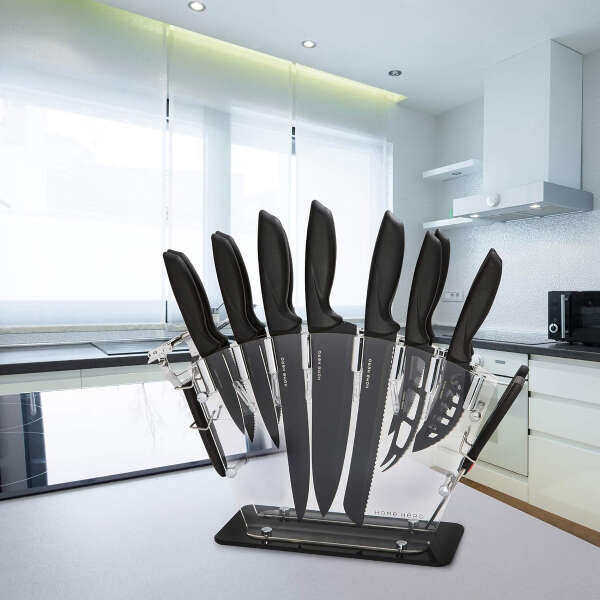 Cuchillos De Cocina Home Hero, De Acero Inoxidable, Con Bloq - Image 5