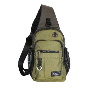 Vanlison Mochila Bandolera Para Hombre Y Mujer Color Verde Musgo Diseño De La Tela N/a