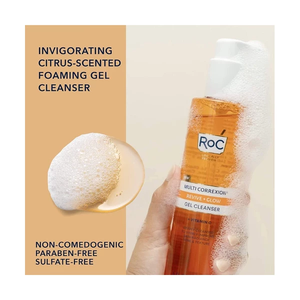 Limpiador Facial Con Vit C Y Ácido Glicólico Roc Revive+glow Tipo De Piel Seca - Image 2