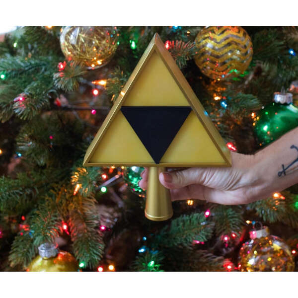 Adorno Arbol Navideño Estrella Trifuerza The Legend Of Zelda Color Amarillo - Image 4
