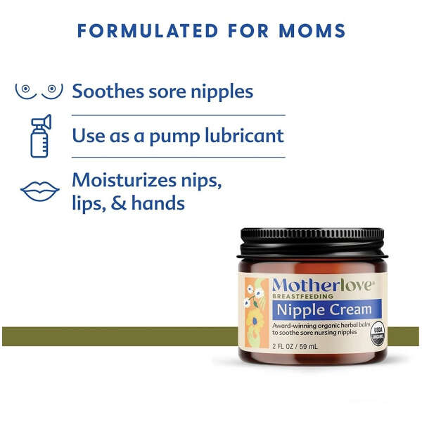 Motherlove Crema Para Pezones Bálsamo Orgánico Sin Lanolina - Image 3