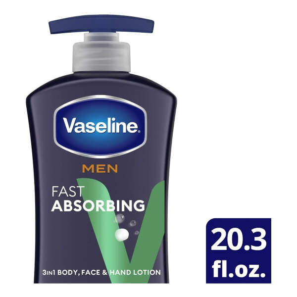 Vaseline Men Fast Absorbing 3-in-1 Locion Corporal 600ml - Image 2