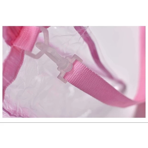 Bolso Tote Transparente Aprobado Por El Estadio Nfl - Tirant Color Rosa Diseño De La Tela Liso - Image 2