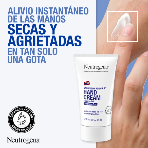 Crema Hidratante Para Manos Neutrogena Fórmula Noruega Crema De Manos En Tubo 56g - Image 4