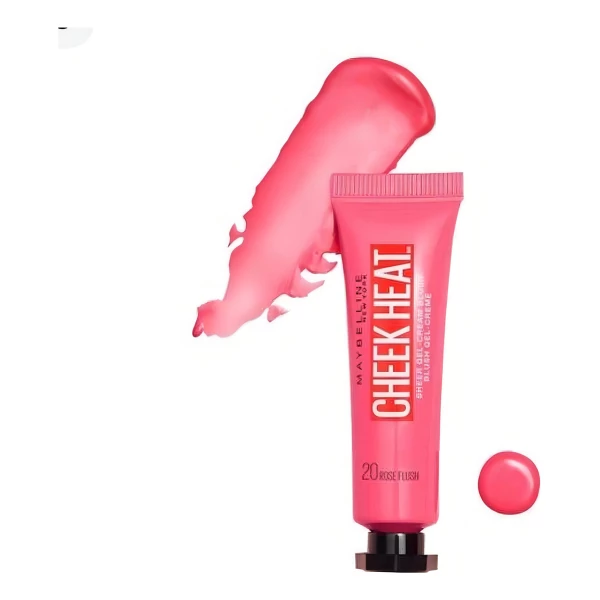 Rubor Cheek Heat Pink Rose Flush 20 Maybelline Ny - Image 2