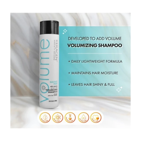 Keragen - Champú Voluminizador Para Cabello Fino - Image 4