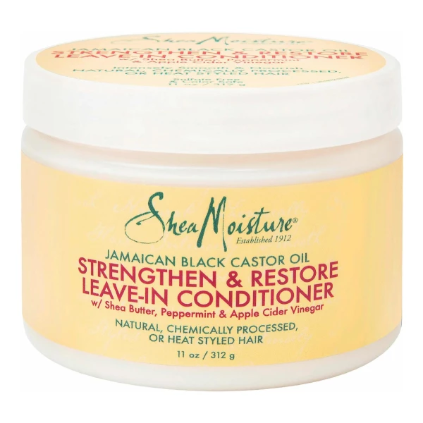 Shea Moisture Crema Sin Enjuage Strengthen & Restore Castor - Image 2
