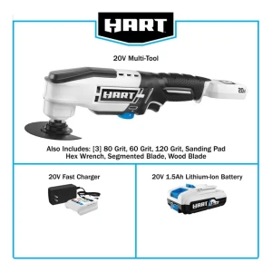 Hart Herramienta Oscilante Inalámbrica De 20 V Con Bateria - Image 4