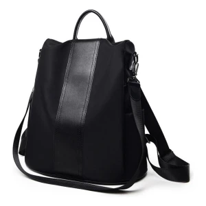 Mochila Multifuncional Larga Capacidad Antirrobo Impermeable Color Negro