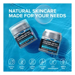 Crema Hidratante Facial De Colgeno Con Retinol Y Cido Hialur - Image 2