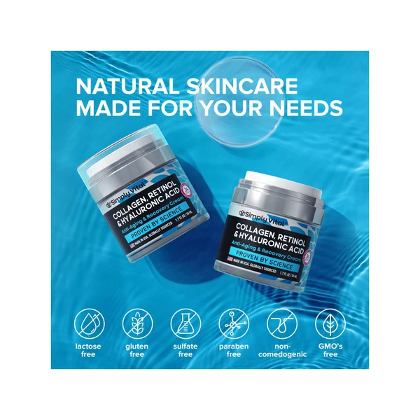 Crema Hidratante Facial De Colgeno Con Retinol Y Cido Hialur - Image 2