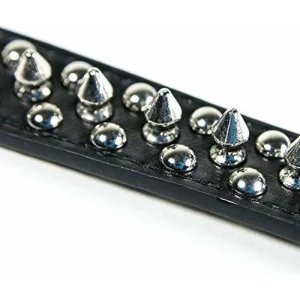 Corelife Collar De Piel Vegana Con Pinchos Para Perros Y Gat - Image 3