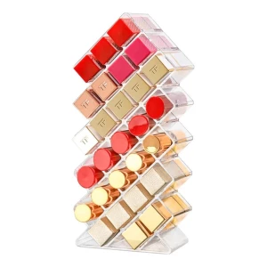 Organizador De Lápiz Labial Transparente Acrilico 28 Tasybox