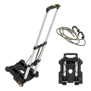 Mount-it! Carrito De Equipaje Con Ruedas Plegable Para 35k Color Negro