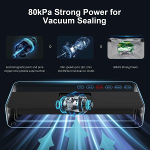 Vsdk Máquina Selladora Al Vacio Para Alimentos Color Negro - Image 5