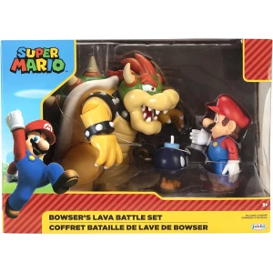 Set De Figuras Diorama Mario Vs Bowser + Bob-omb (nintendo)