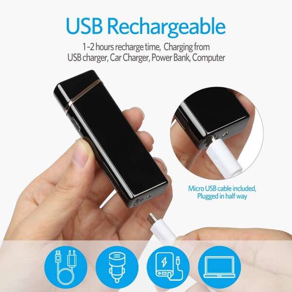 Encendedor Arco Eléctrico Plasma Recargable Usb, Indicador B - Image 2