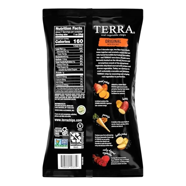 Terra Frituras Sabor Original Con Sal Marina 192g - Image 3