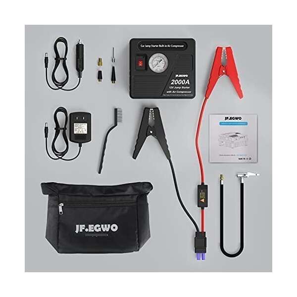 Arrancador De Coche De 2000 A Con Compresor De Aire Jf.egwo - Image 3