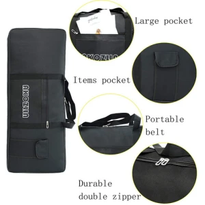 Akozlin Funda Acolchada Portátil Para Teclado De 61 Teclas Color Negro - Image 2