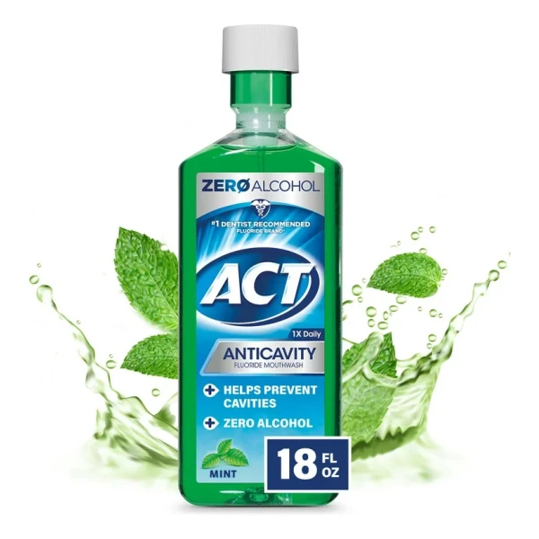Act Anticavity Enjuague Bucal Zero Alcohol, Mint Pack 2 - Image 2