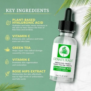 Oznaturals Anti Envejecimiento Ácido Hialurónico Suero 30ml Tipo De Piel Todo Tipo De Piel - Image 2