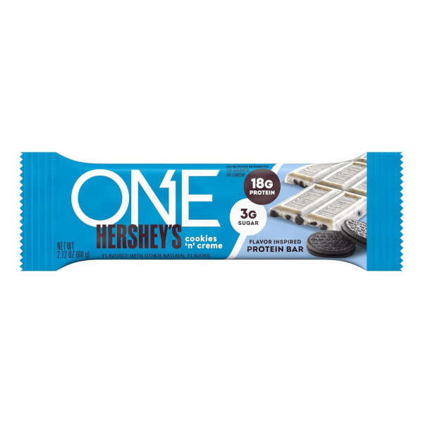 One Hershey's Cookies Creme - Barras De Proteína, Sin Gluten - Image 2