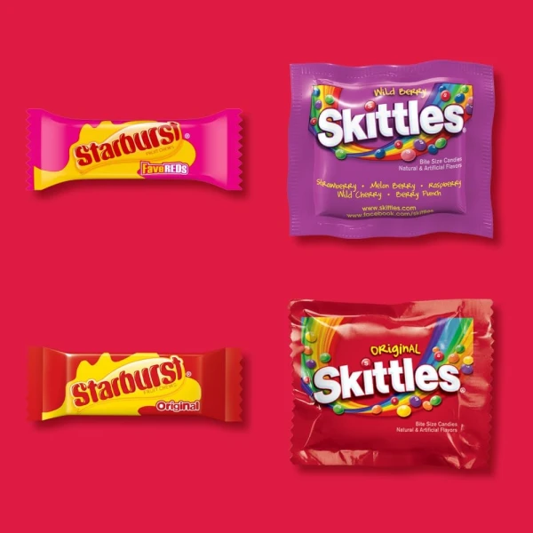 Skittles Original, Skittles Wild Berry & Starburst, 570g - Image 2