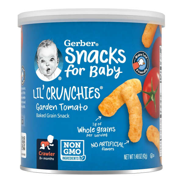 Snacks Para Bebé Gateando Gerber Lil Crunchies Garden Tomato - Image 2