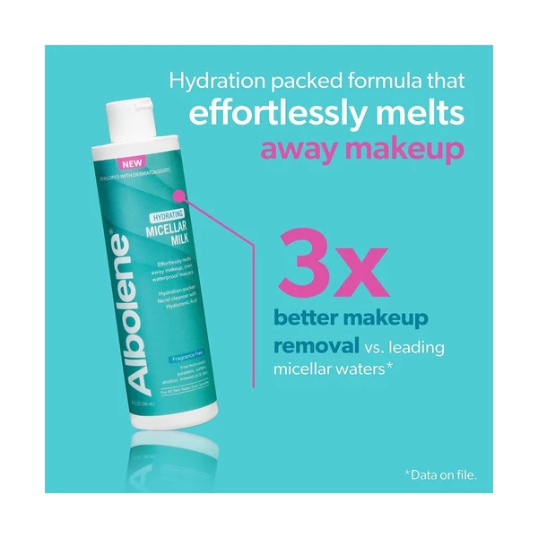 Albolene Limpiador Facial Leche Micelar Con Ácid Hialurónico - Image 4
