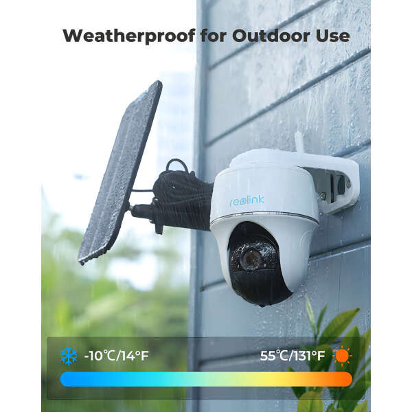 Cámara Seguridad Exteriores, Wifi Energía Solar, Alexa/googl Color Blanco - Image 3