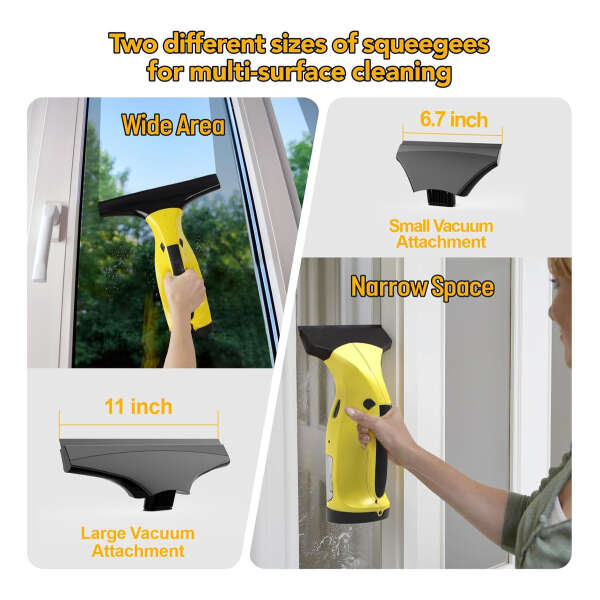 Eave Aspiradora Limpiador Eléctrica Para Ventanas Recargable - Image 2