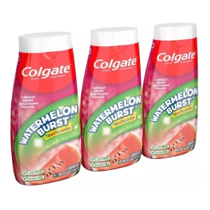 Colgate Kids 2en1 Pasta/enjuague Anti-caries, Sandia Pack 3 - Image 3