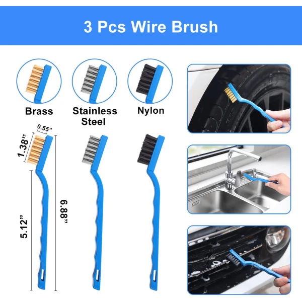 Kit Cepillos Para Auto Profesional Limpiar Interior Exterior - Image 3