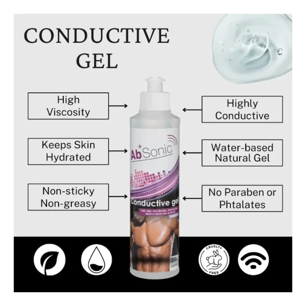 Absonic, Gel Conductor Para Estimuladores Abdominales 2 Pzas - Image 4