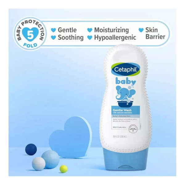 Cetaphil Baby Gentle Wash 230ml Organic Caléndula Jabón - Image 4