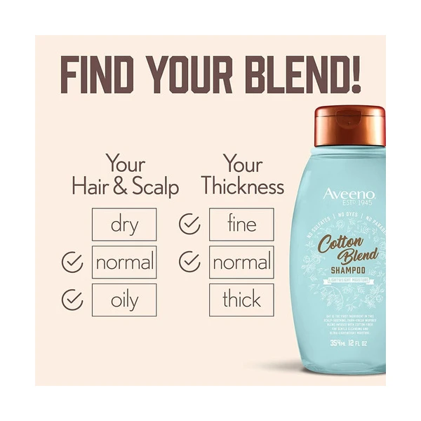Aveeno Champú Hidratante Cotton Blend 354ml - Image 3
