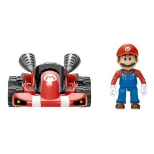 Super Mario Bros. La Pelicula, Mario Kart Racer Con Figura Color Rojo - Image 2