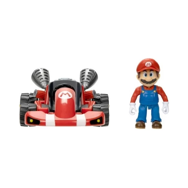 Super Mario Bros. La Pelicula, Mario Kart Racer Con Figura Color Rojo - Image 2