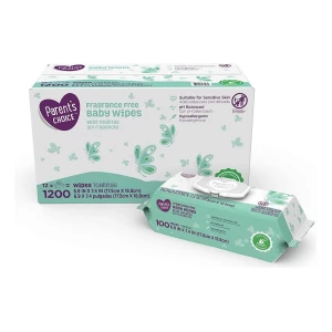 Toallitas Para Bebé Sin Perfume 12 Pack De 100 (1200 Unidad)