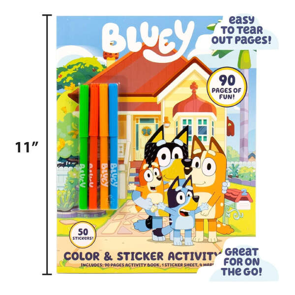 Bluey Libro Juego Para Colorear Y Calcomanias Para Niños - Image 5