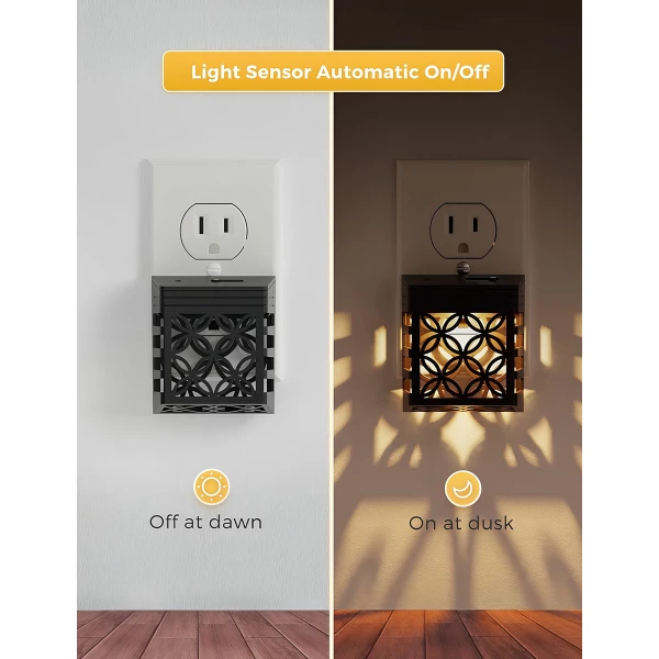 Lohas - Paquete De 2 Luces Nocturnas Enchufables Led Color Blanco - Image 2