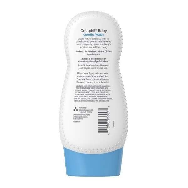 Cetaphil Baby Gentle Wash 230ml Organic Caléndula Jabón - Image 2